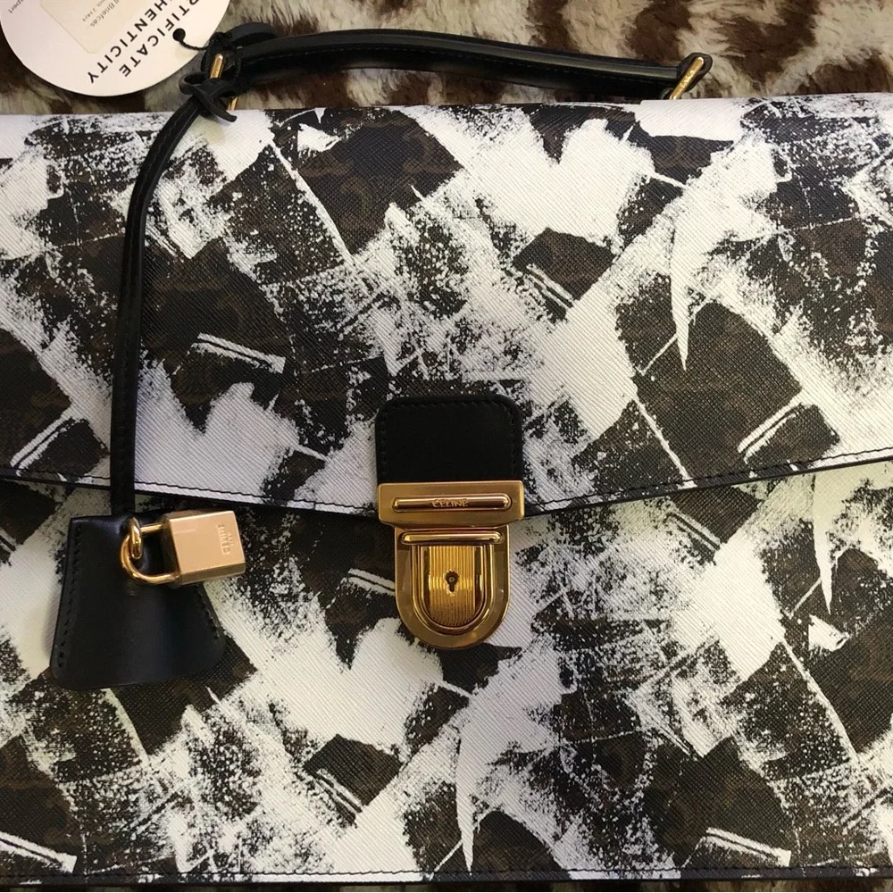Great condition Celine 2019 Small Cartable Briefcase Bag David Hominal